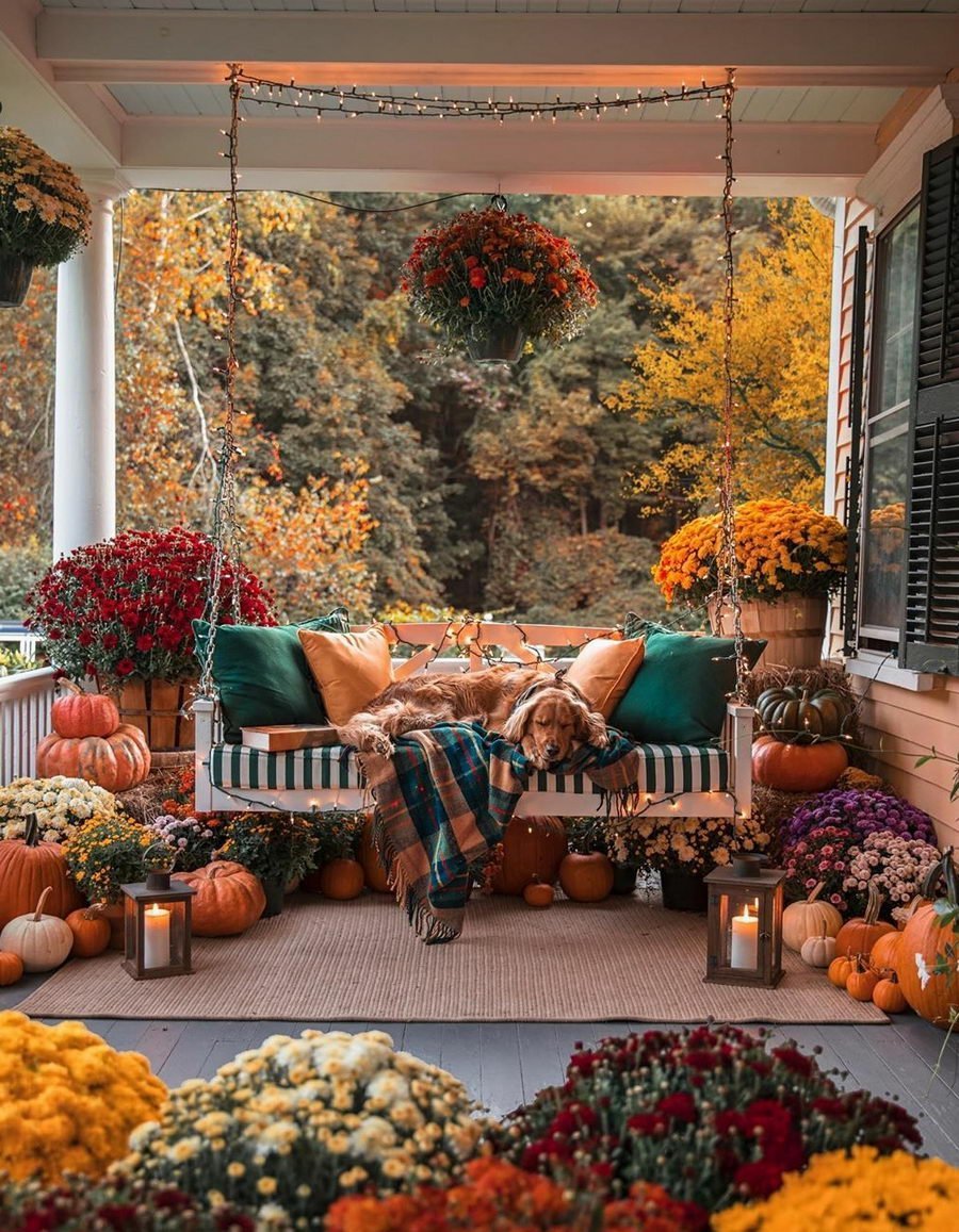 How to Decorate the Shelves in autumn