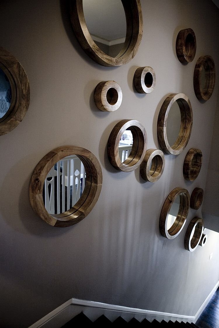 Круглые зеркала на стену