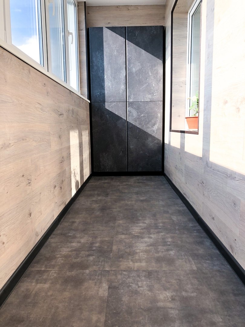 Кварцвинил на балконе