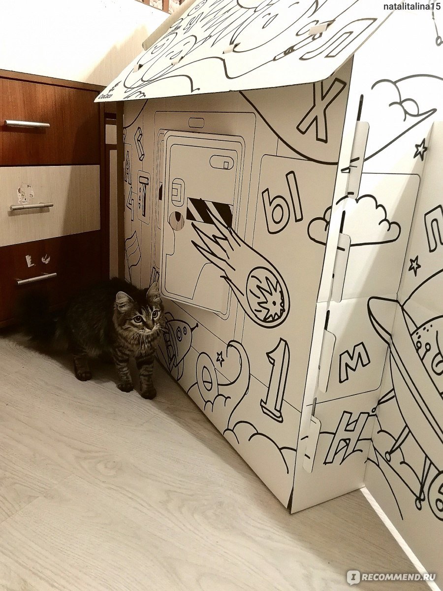 Игрушки для котят из картона