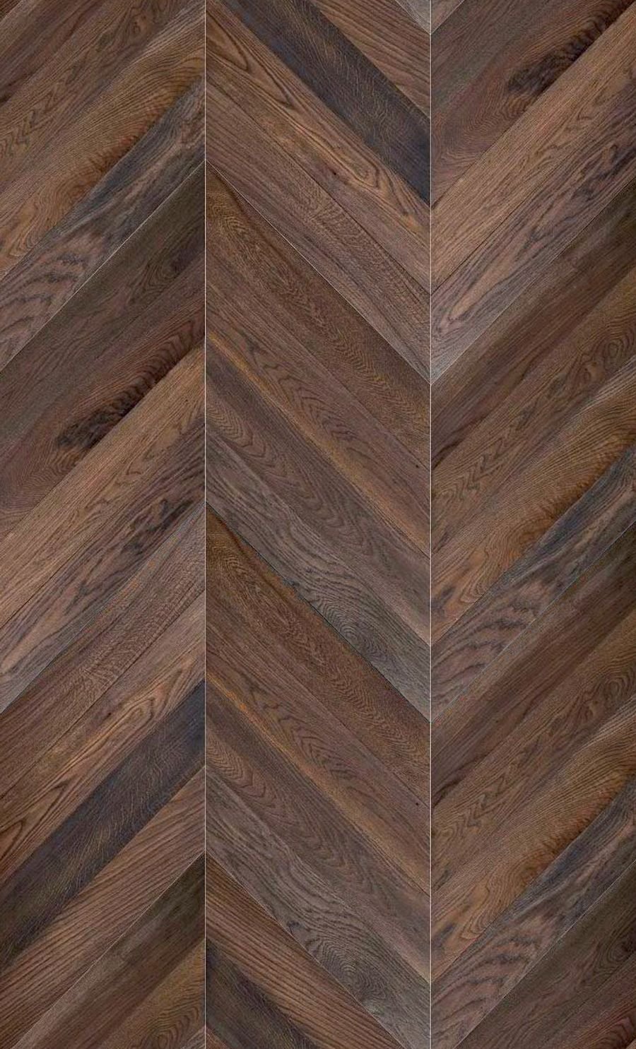 Brown Chevron Oak parquet