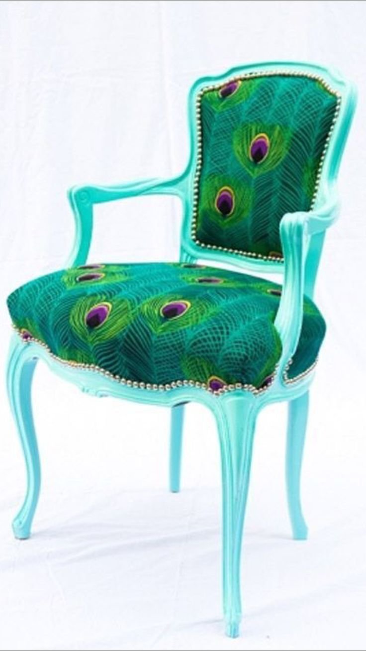 Мягкие стулья бирюзового цвета