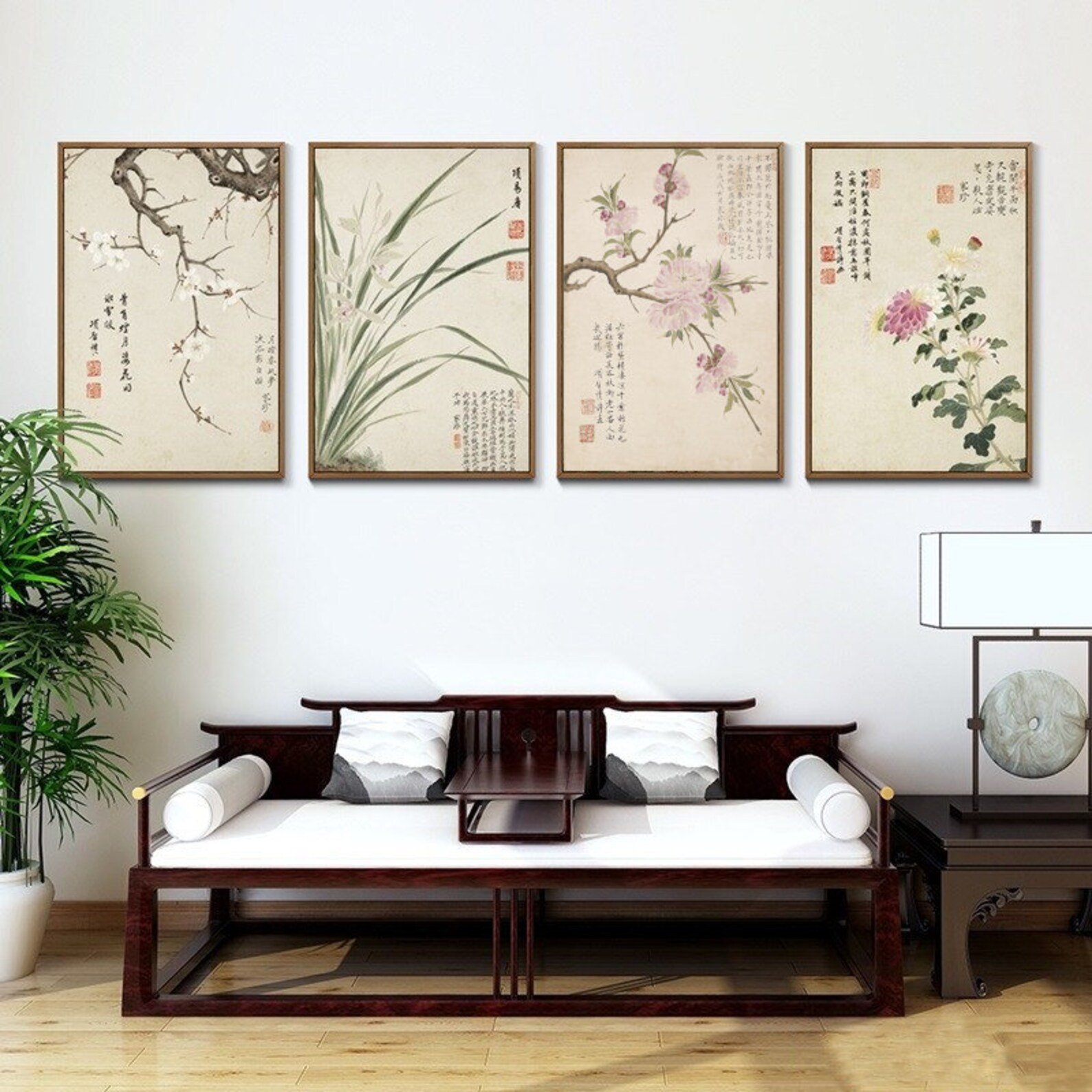 Картины в японском стиле в интерьере