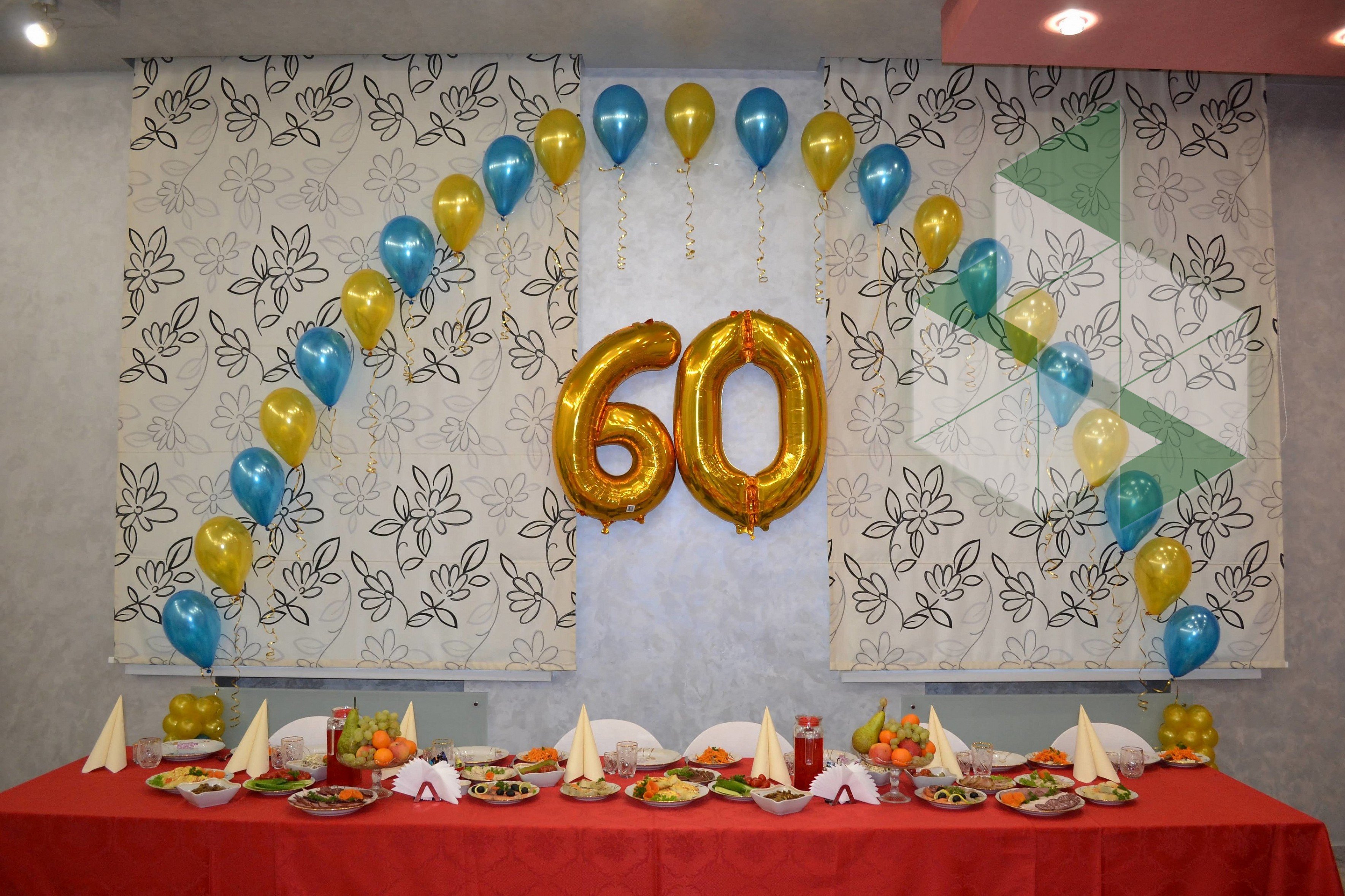 Шары украсить кафе на день рождения 70 лет