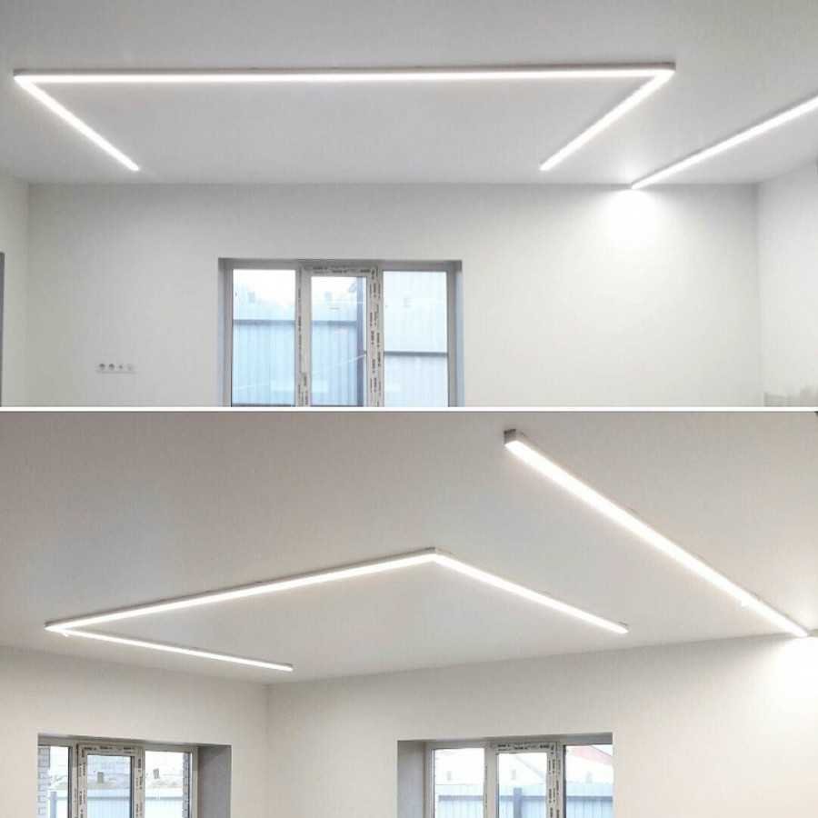 Встроенный светодиодный профиль в потолок