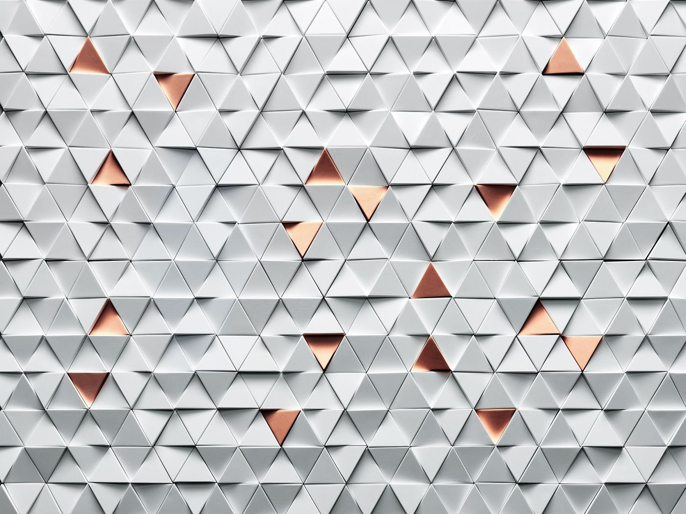 Треугольные текстуры на стене