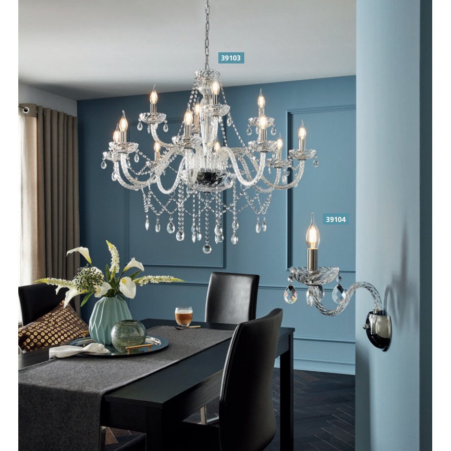 MEEROSEE Vintage Glass Chandelier светильник подвесной