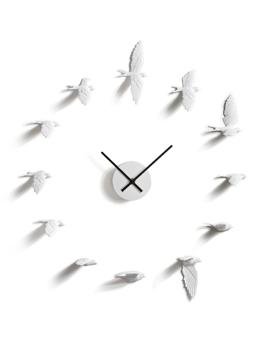 Часы настенные с птицами