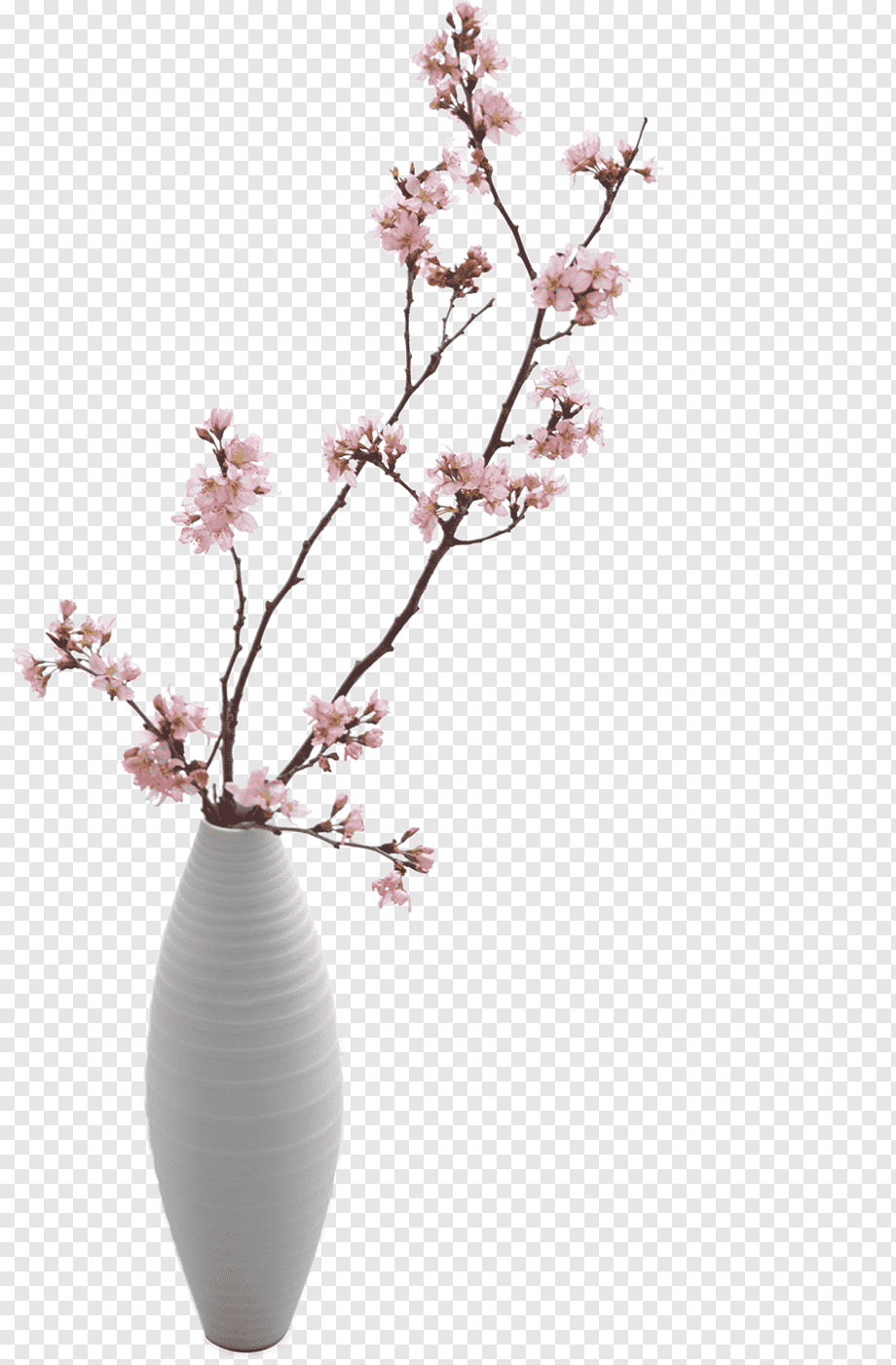 Напольная ваза светильник с цветами