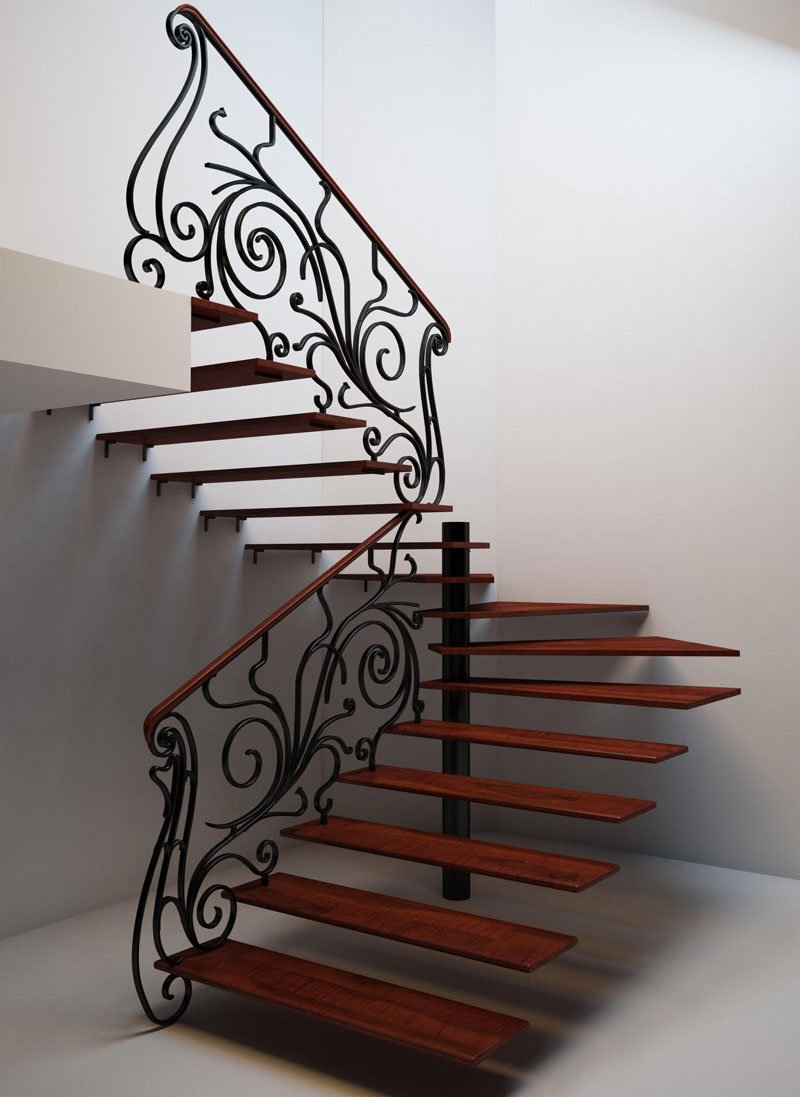Лестницы в стиле Модерн ар нуво