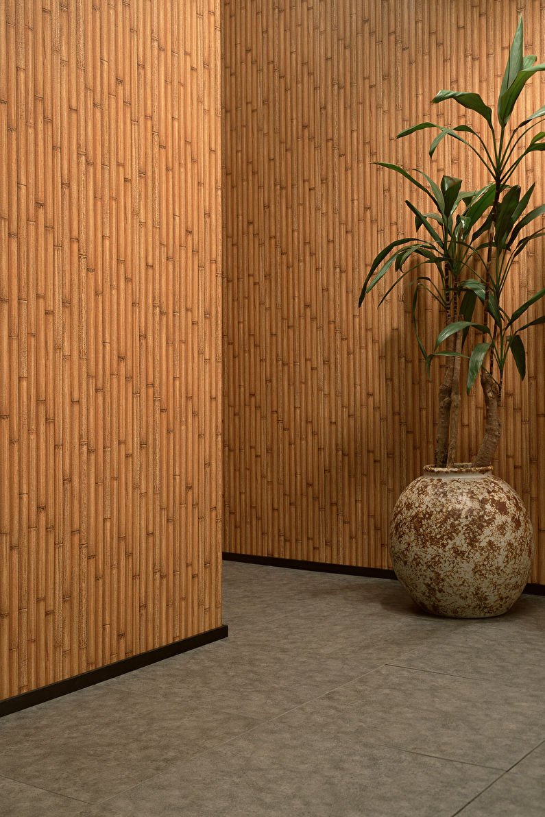 Шпонированные панели Wallhof Wood "тик"