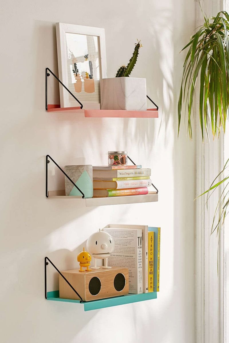 Полка "Wall Shelf-s (bas WL-001)" белая