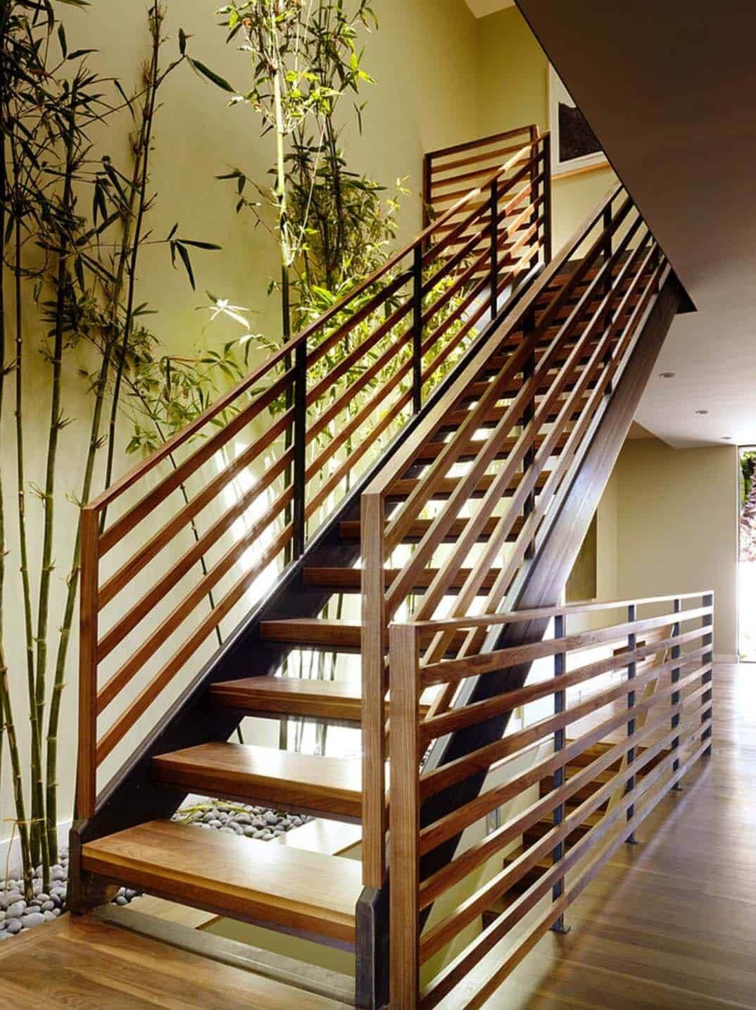 Красивое и практичное. Деревянная лестница. Современные лестницы. Перила для лестницы. Стильные деревянные лестницы.