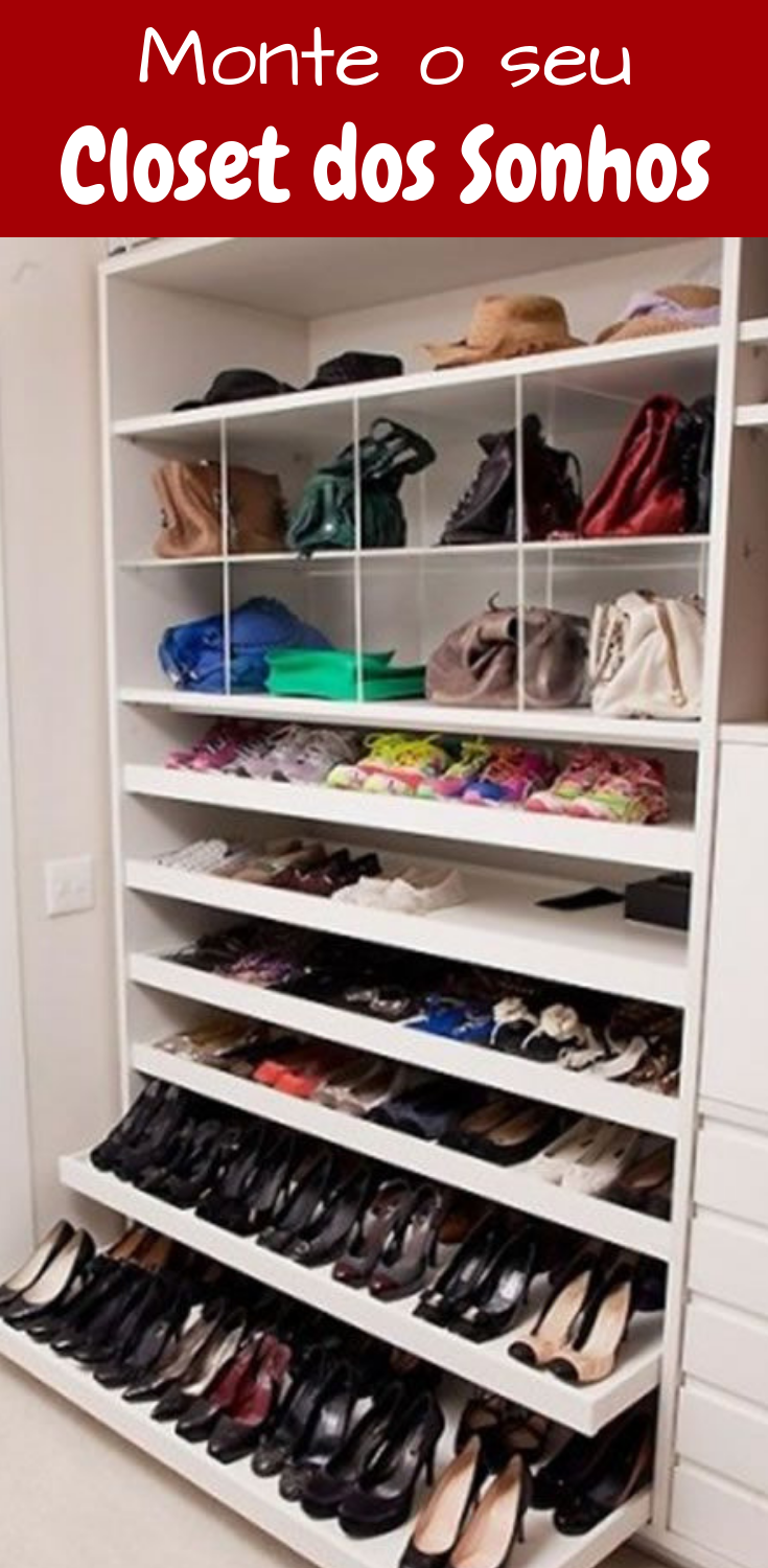 Обувной шкаф в гардеробной