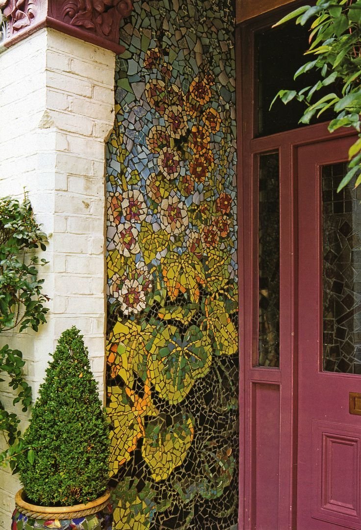 Украшение фасадов мозаикой