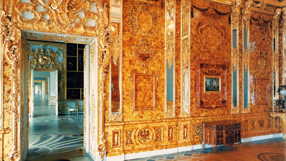 Дворец Елизаветы в Санкт-Петербурге Янтарная комната