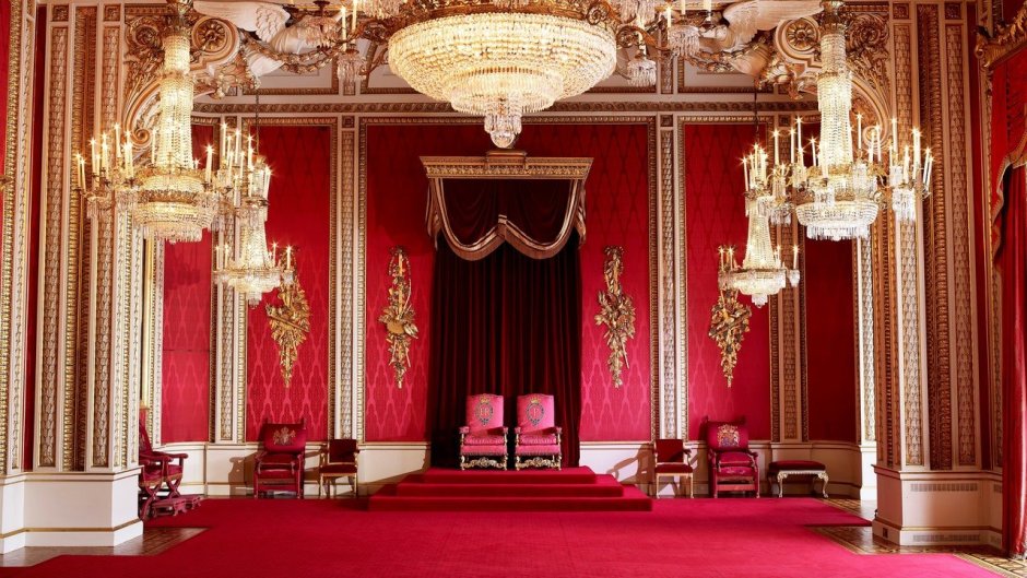 Букингемский дворец трон королевы