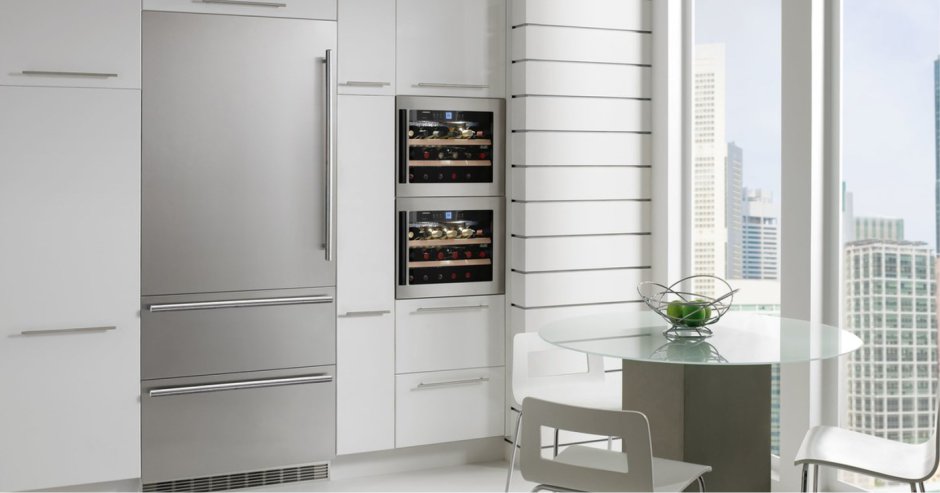 Встроенные холодильники в интерьере