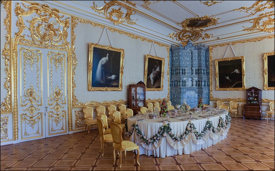 Кавалерская столовая Екатерининского дворца