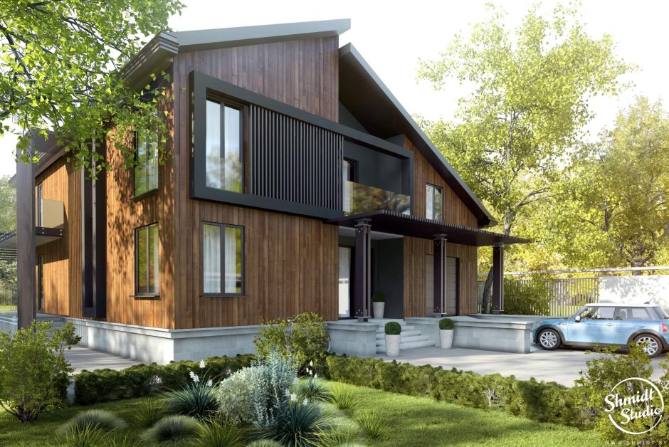 Визуализация фасада дома