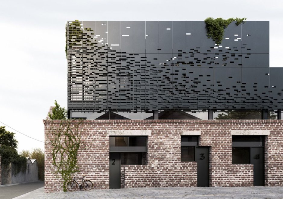 Здание кирпич архитектура Sheldon Group