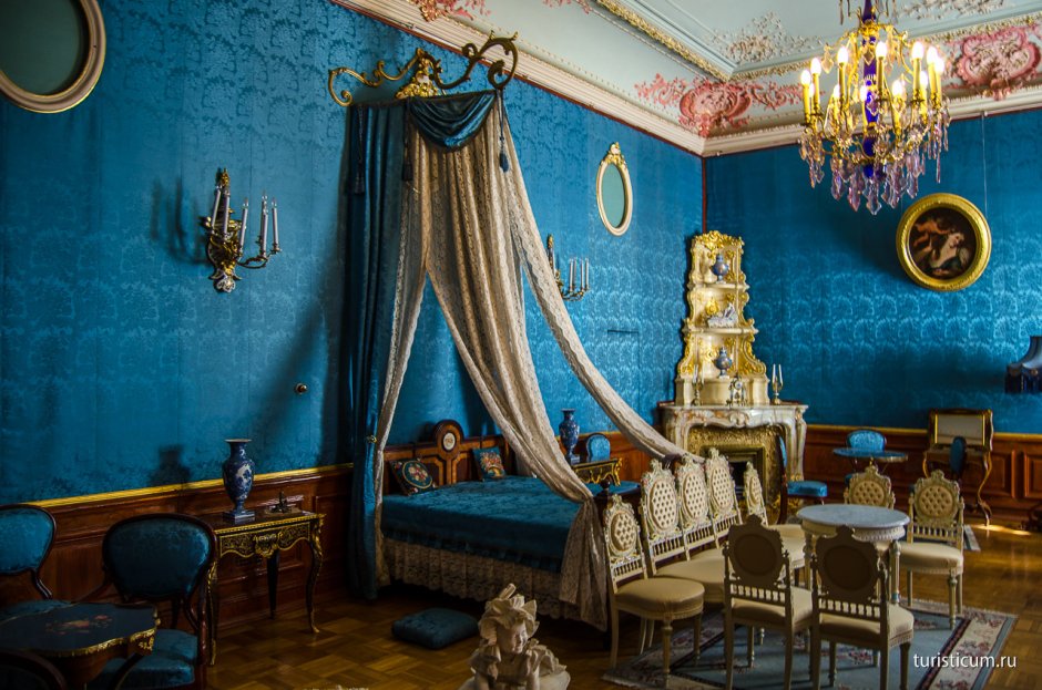 Юсуповский дворец в Санкт-Петербурге голубая гостиная