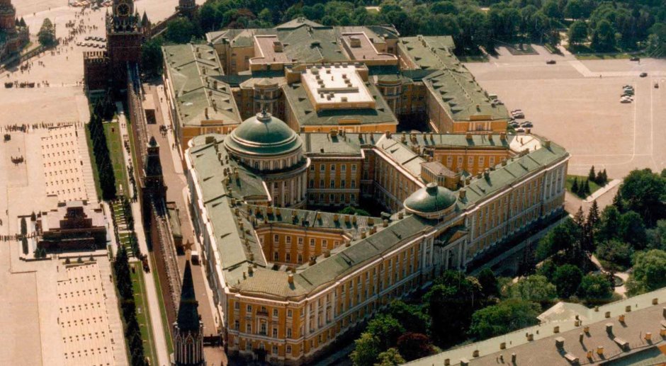 Резиденция президента России в Кремле вид сверху