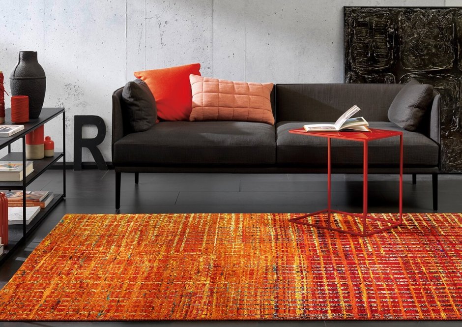 Woven Distressed Silk Topaz Rug