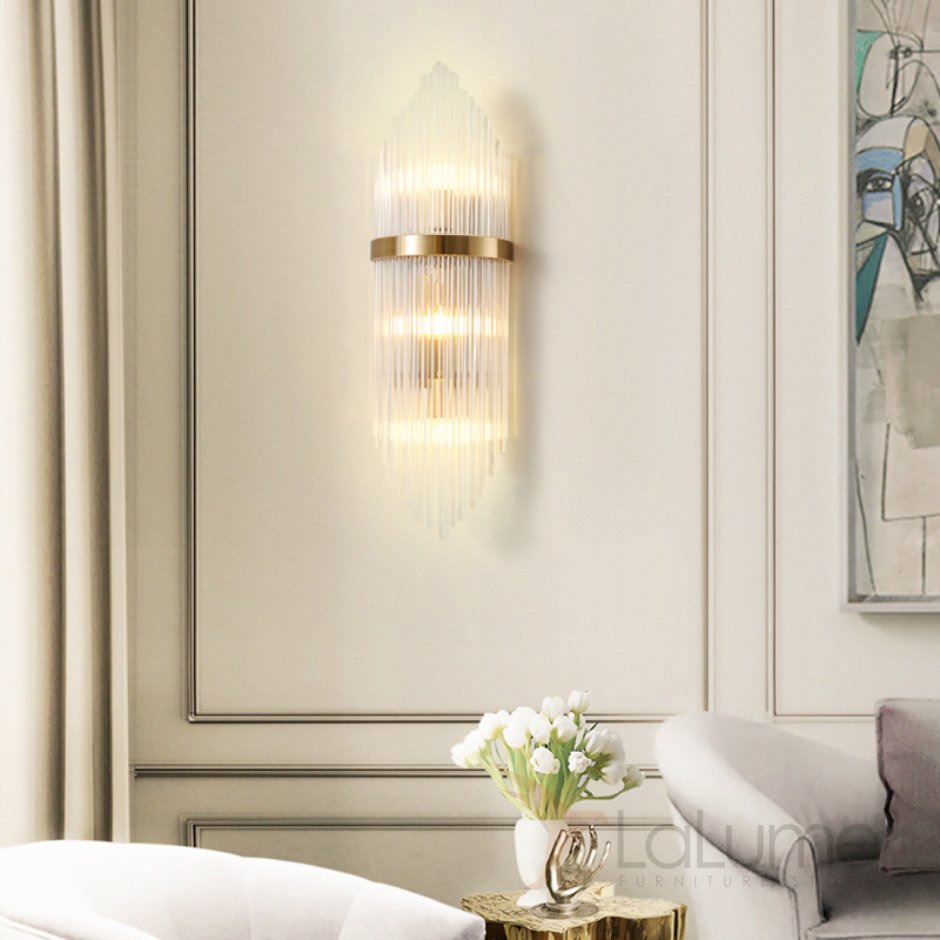 Бра Country Wall Lamp Glass lampshade
