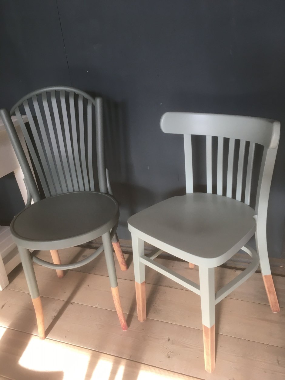 перекраска стула в белый цвет