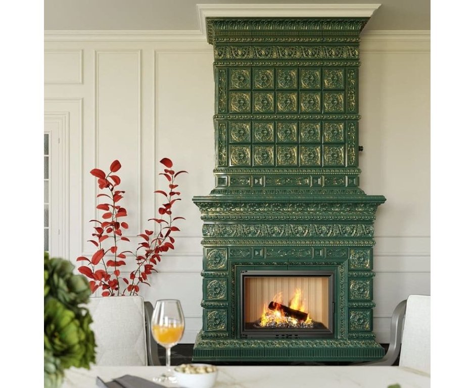 Камин керамика изразцы