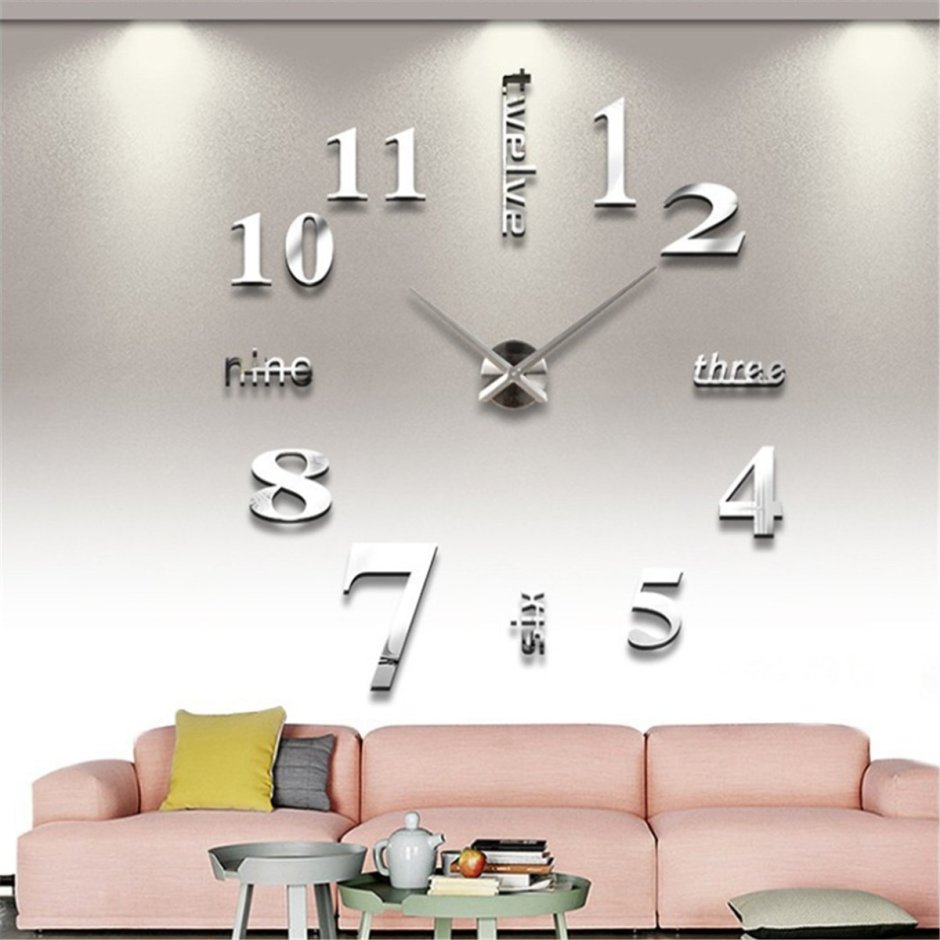 Часы Home буквами настенные