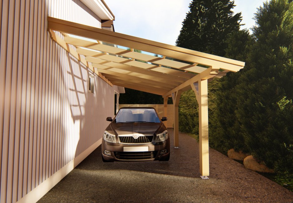 Финский каркасный гараж