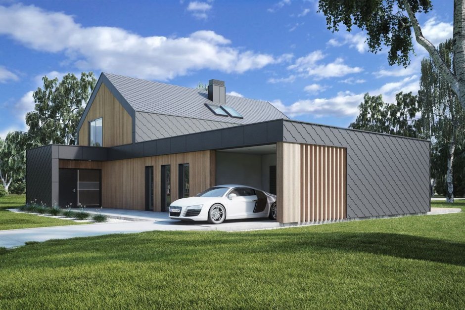 Каркасный гараж на сваях