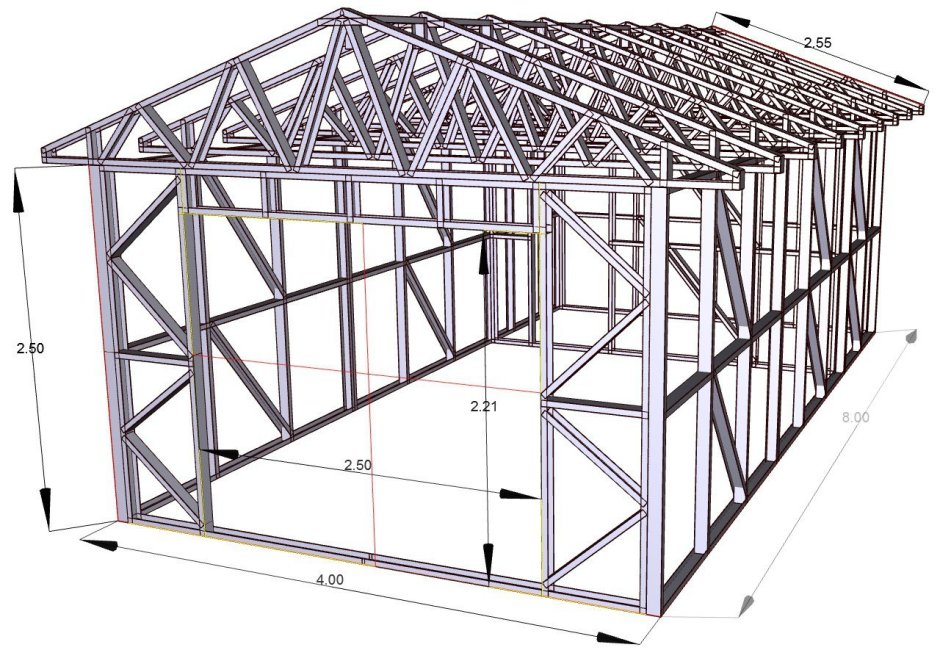 Барнхаус с навесом