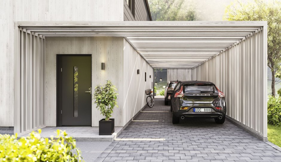 Плоские навесы для автомобилей