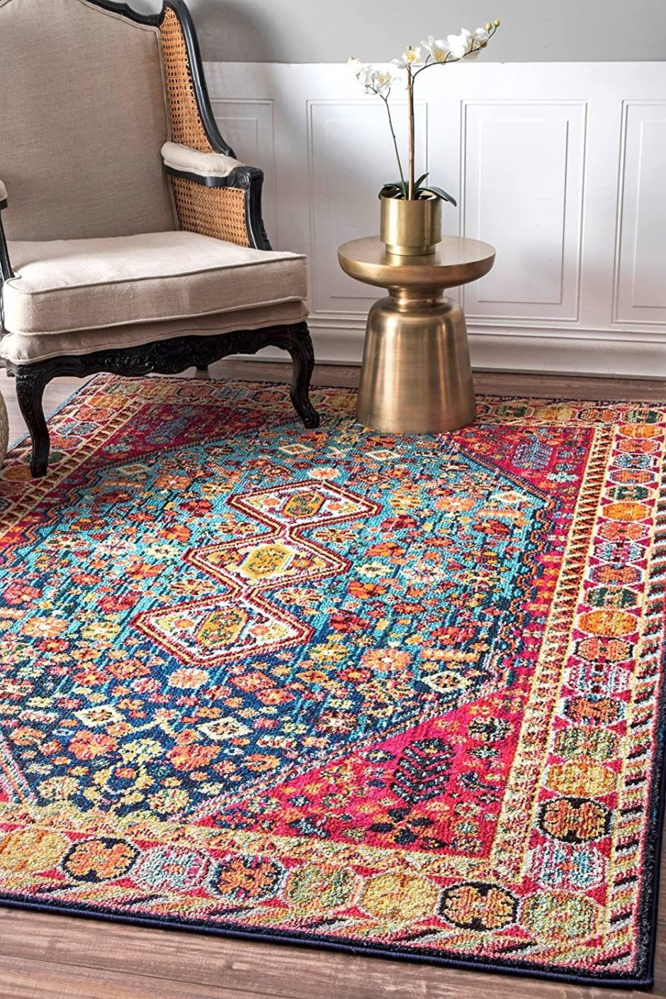 Blue Persian Carpet Design