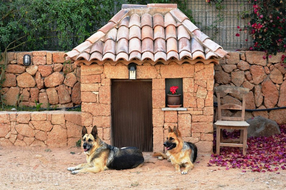 Кирпичный домик для собаки