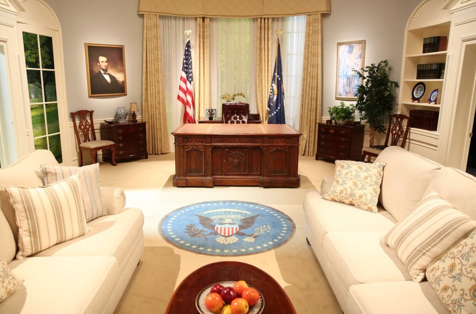 Овальный кабинет в белом доме Кеннеди