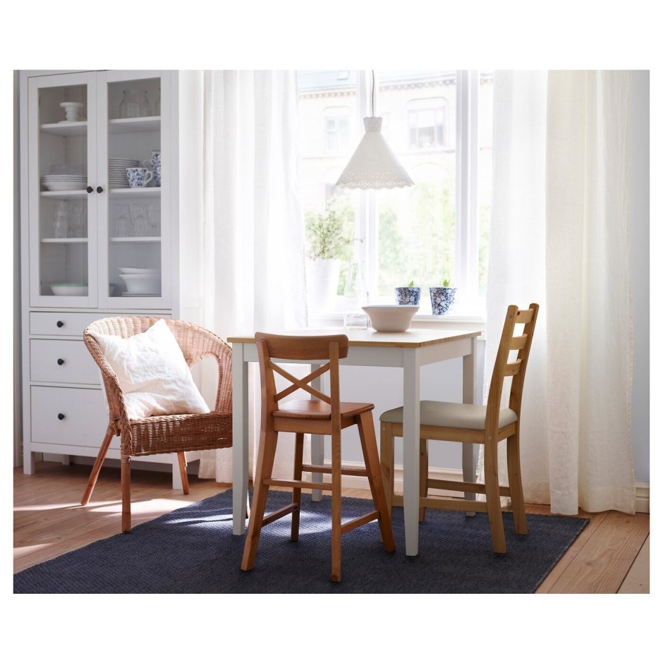 Стул Ingolf ikea в интерьере
