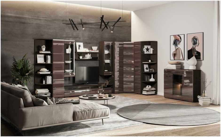 Комод лимоне Lazurit серый