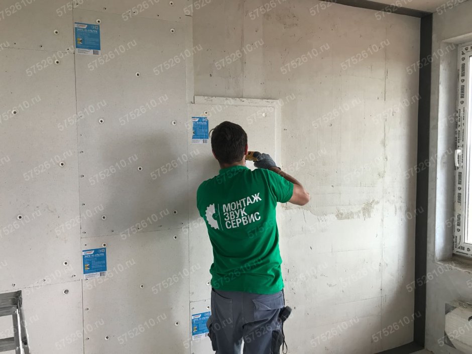 Каркасная система звукоизоляции стен
