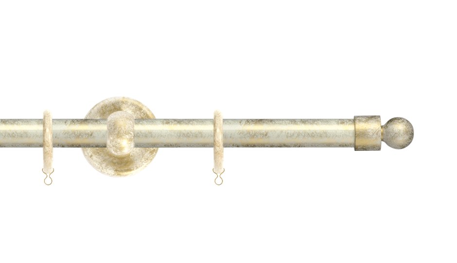 Карниз деревянный для штор двухрядный d 28/28 mm черный