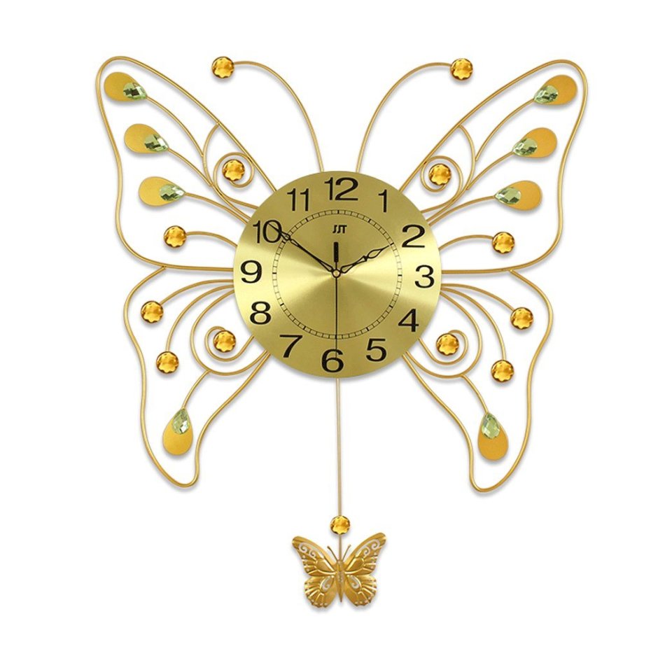 Часы настольные с бабочками