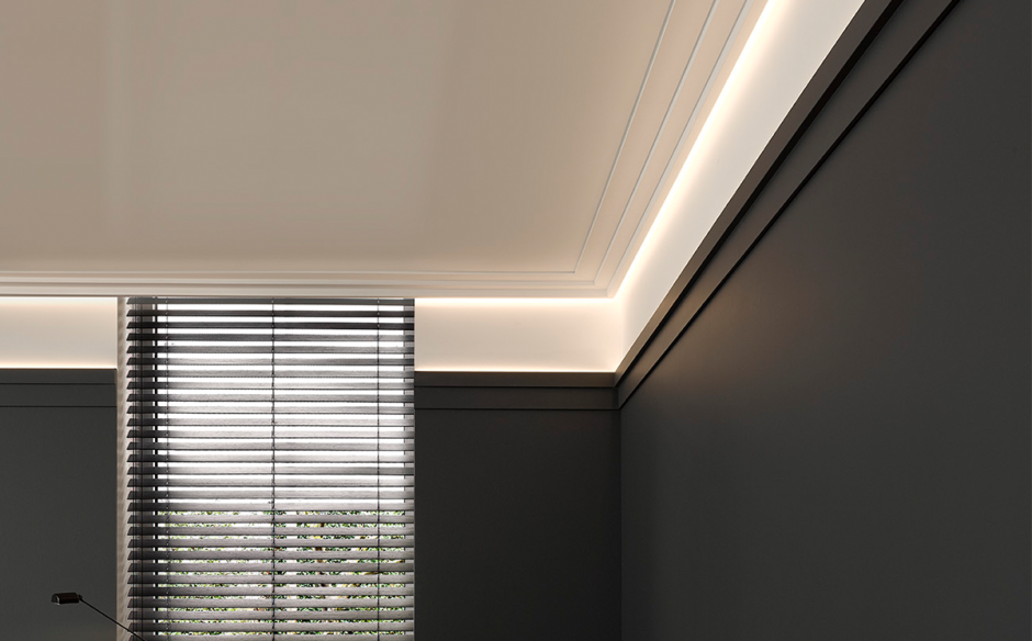 Освещение по периметру потолка