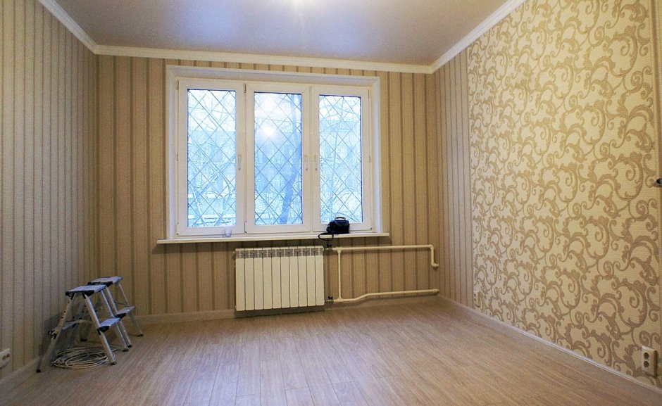 Недорогая отделка комнаты