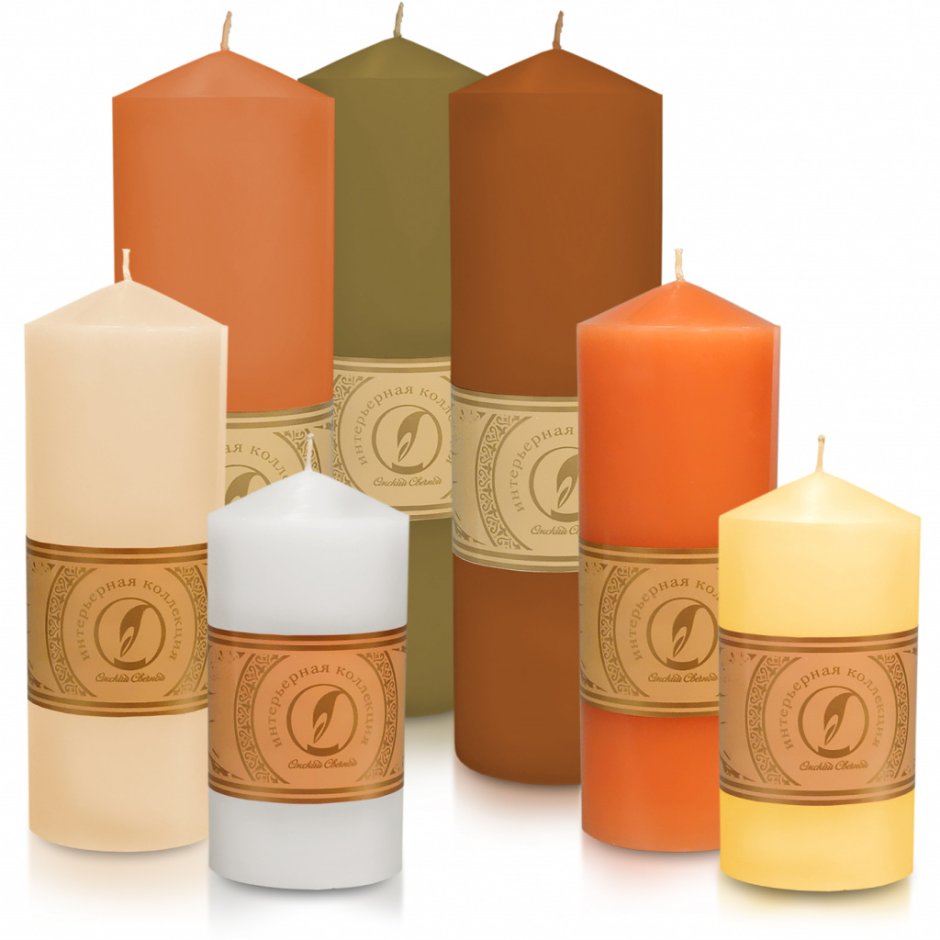 Свечи декоративные разных форм