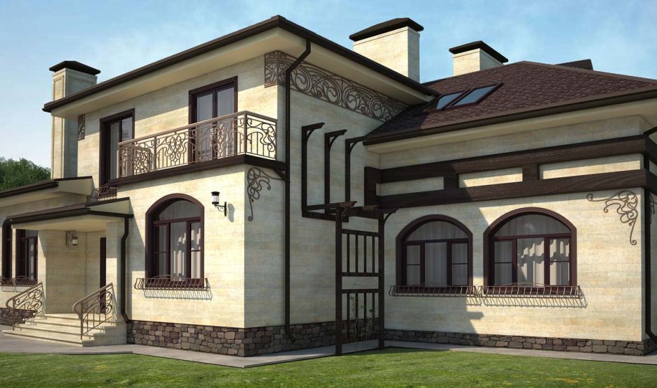 Красивые фасады домов