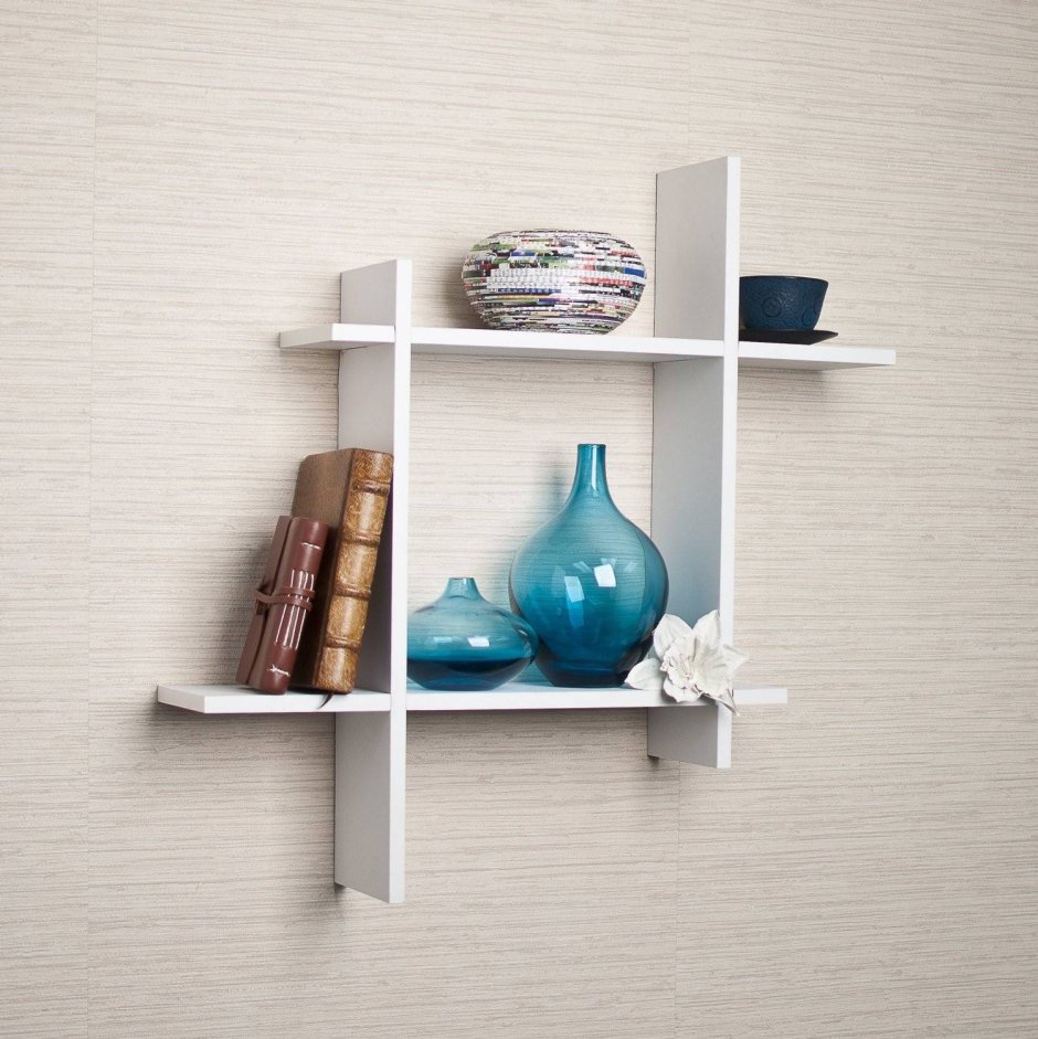 Полка "Wall Shelf-s (bas WL-001)" белая