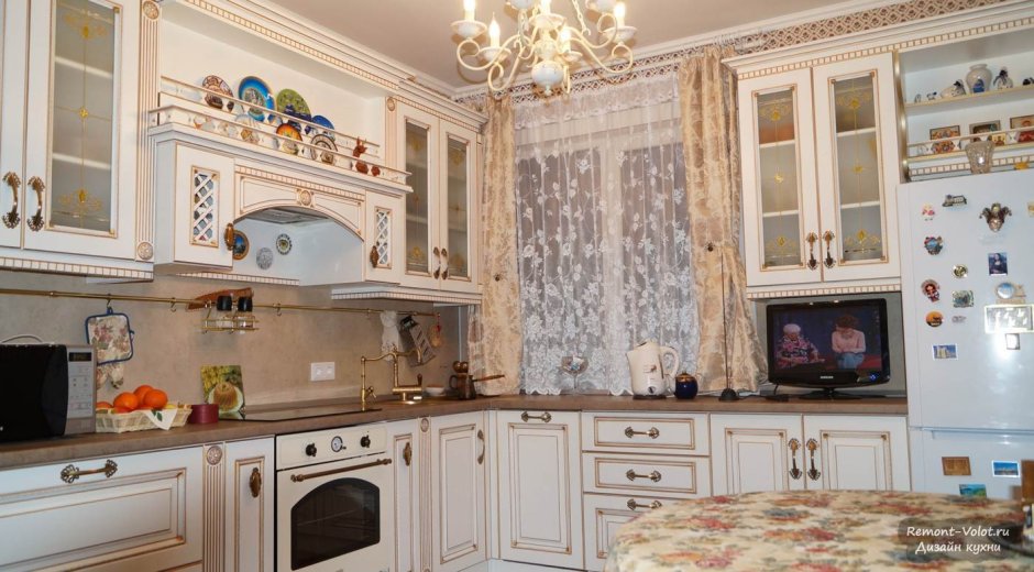 Кухня классика угловая 9 кв.м классическая